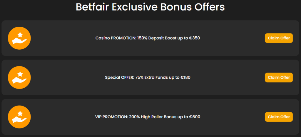 Betfair Casino Bonus Betfair Casino Bonus